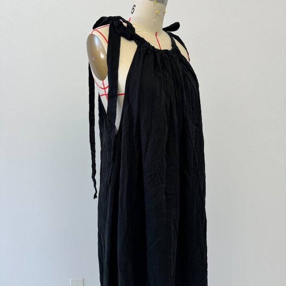 & Other Stories Tiered Hem Maxi Dress with Gathered Tie Neck and Keyhole Back - Picture 5 of 11